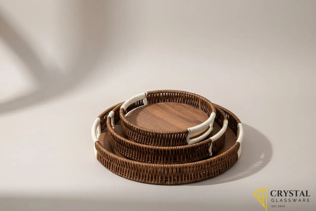 Round 3Pcs Tray Set 